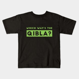 Which Way's The Qibla? 2 - Moss Green Kids T-Shirt